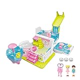 Excellent cadeau : regardez les yeux de fils s'illuminer de joie tout en jouant avec la maison de poupée du château de la princesse. Son ascenseur fonctionnel, ses meubles couleurs vives et son intérieur spacieux inspireront des aventures plus fantaisisistes.