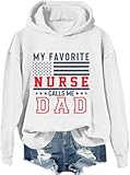 Photo Gallery felpa con scritta "my favorite nurse calls me dad", maglietta divertente per donne e uomini, bianco-1, xxl Photo Gallery felpa con scritta "my favorite nurse calls me dad", maglietta divertente per donne e uomini, bianco-1, xxl