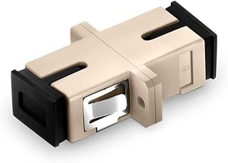 SC/UPC to SC/UPC Simplex OM2 Multimode Plastic Fiber Optic Adapter/Coupler with Flange