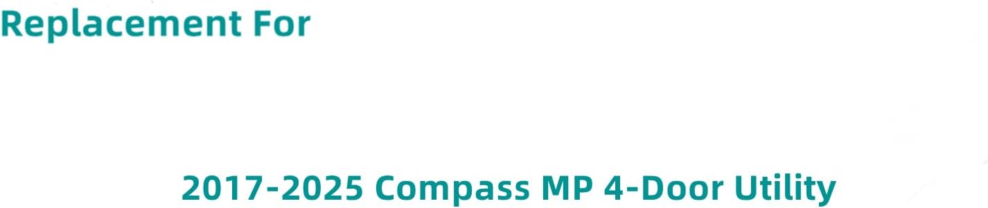 Driver/Left Side Rear Door Window Privacy Glass Replacement For Jeep Compass MP 2017-2025