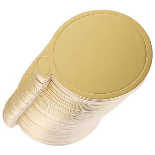 OFFSCH 100pcs Decorative Mini Cake Boards Round Cake Cardboard Trays Decors for Pastries Mousse Recyclable