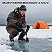 2 PCS Universal Ice Anchor Tools, Heavy Duty Ice Fishing Anchor Power Drill Adapter, Ice House Anchors for Ice Insert Sewing, Durable Metal Winter Ice Fishing Accessories for Ice Shanty Tent Setup