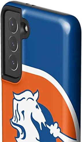 Skinit Pro Phone Case Compatible with Galaxy S21 5G - Officially Licensed NFL Denver Broncos Retro Logo Design