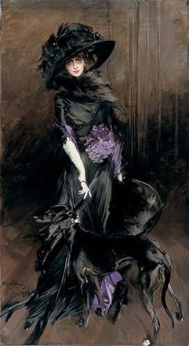 Toile murale décoration chambre pour habiller un mur vide avec le portrait Casati 60x90