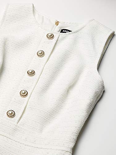 Robe haut de gamme Karl Lagerfeld sans manches Soft White taille 42
