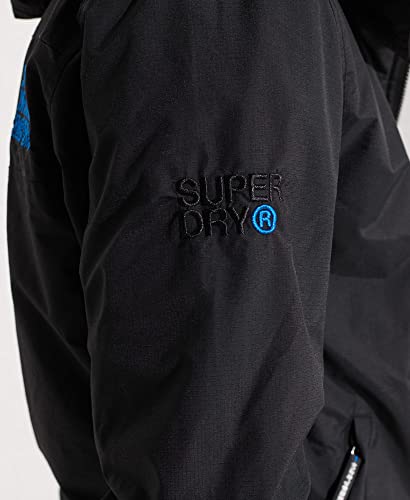 Superdry Mens Pop Zip Hood Arctic Sd-Windcheater Jacket Black/Super Denby New Branding Size Xl #TOP6