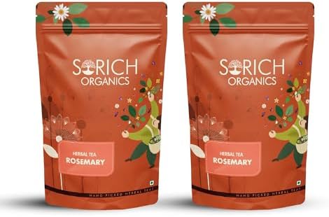 Sorich Organics Dried Rosemary Leaves โ 200g | Supports Hair Care Routine | Herbal Infusion | Caffeine Free | Food Seasoning Herb | Stem Free | Suitable for Men & Women