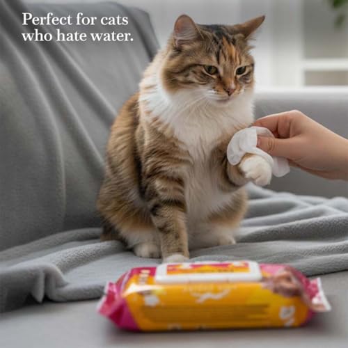 Image of Pets Empire 4-in-1 Dog & Cat Grooming Combo - Pet Wet Wipes, Self-Cleaning Slicker Brush, Silicone Bath Dispenser & Nail Clipper | Grooming Kit for All Breeds