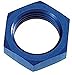Red Horse Performance RHP924-03-1 an-Jic Aluminum Bulkhead Nut, Blue - Size -03 - Pack of 2