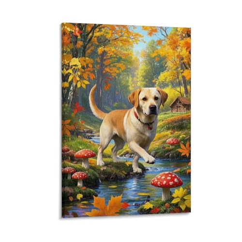 Décoration murale Labrador Retriever pour créer une ambiance chaleureuse au salon