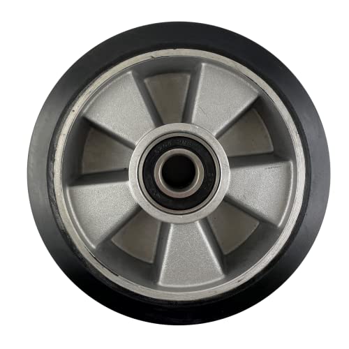 Hubwagen Rad Gummi 180 x 50 mm für Achs-Ø 20 mm inkl. Kugellager - Ersatzrad