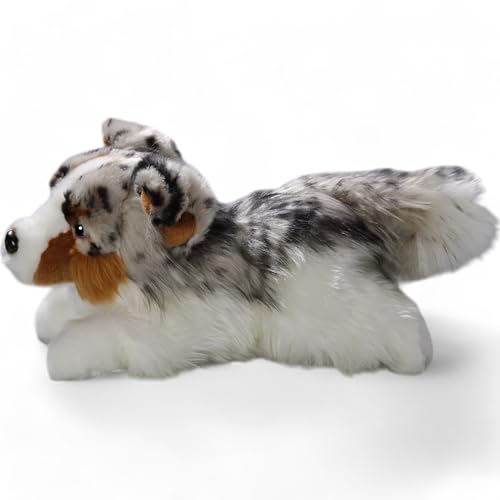 Carl Dick Australischer Schäferhund liegend, Hund, Plüschtier, Kuscheltier ca. 30cm 3477