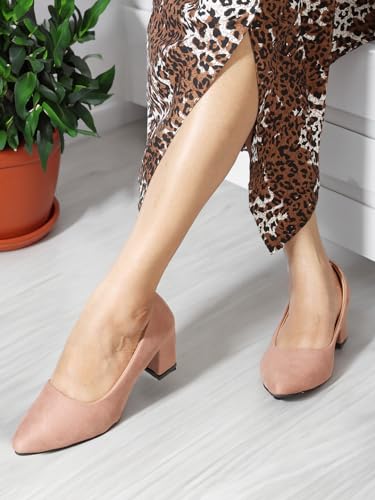 Image of Denill Women Solid Pumps Heels for Office, Party and Formal Occasions