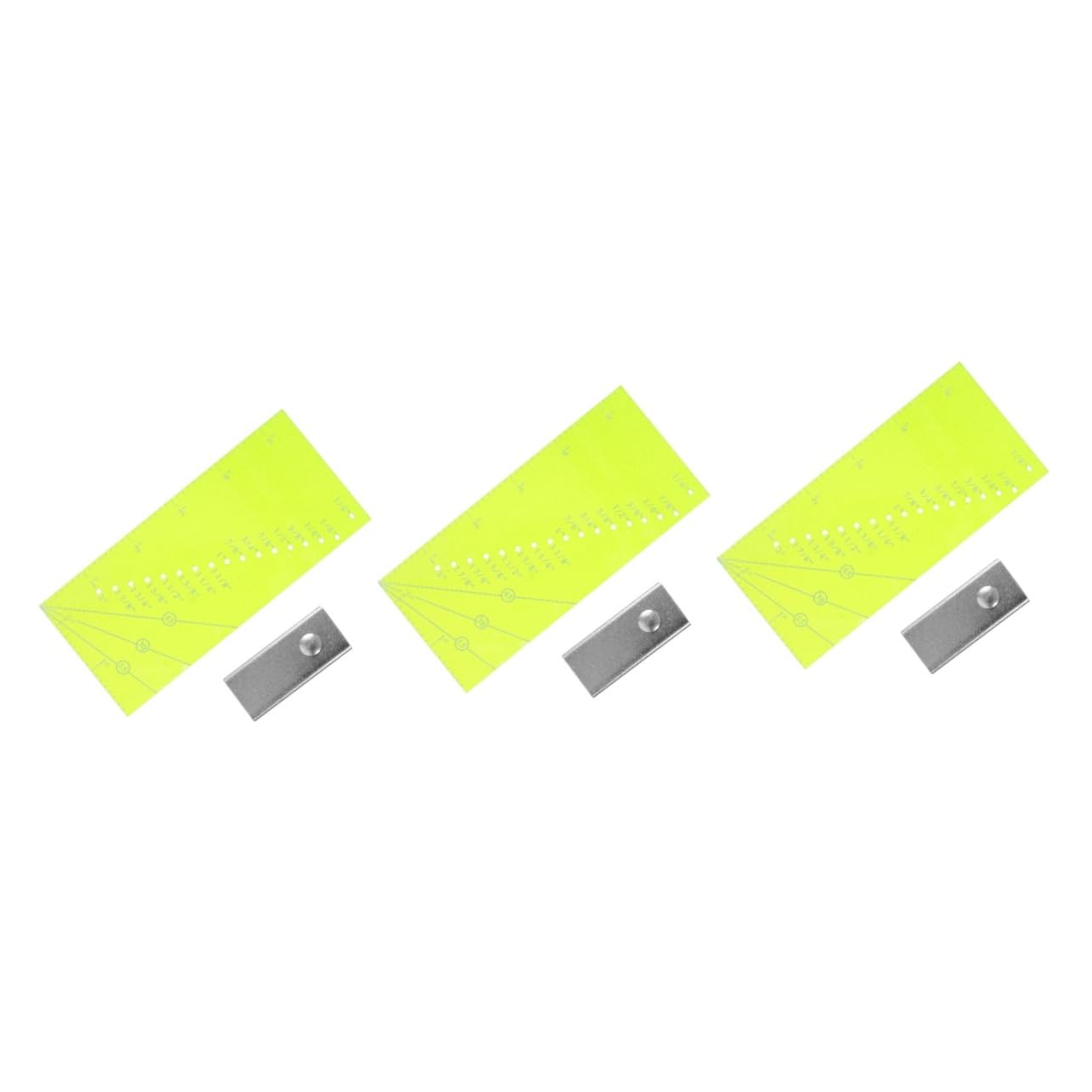 SHINEOFI 3sets Riferimento Per Ruler Per Patchwork e Quilting Per e Misurare Magnete Per Principianti e Hobbisti