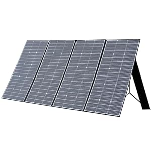 ALLPOWERS SP037 400W Faltbares Solarpanel, Tragbares Solarpanel Solarmodul Solarladegerät Solar Panel für Powerstation Solargenerator Camping Wohnmobil Boot Stromausfall Outdoor Garten Balkon