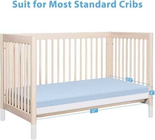 image for Dourxi Crib Mattress, Dual Sided Comfort Memory Foam Toddler Bed Mattr