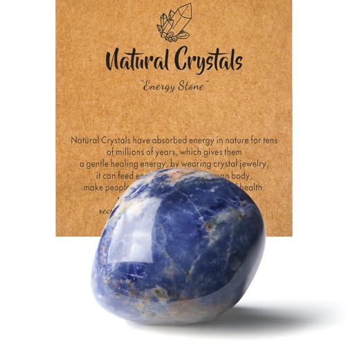 XIANNVXI Polie Cristal Sodalite Bleue Pierre Cristal Sodalite Bleue Pierre de Cristal de Guérison Naturelle Pierre de Cristal Pierres Précieuses Cristaux