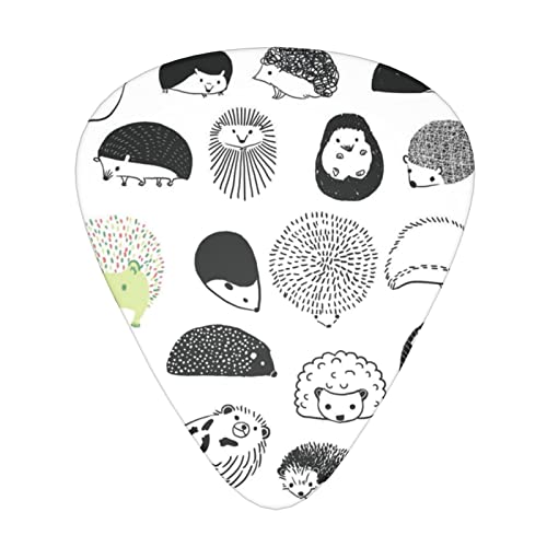 Ensemble de 12 médiators de guitare Hedgehog pour guitare acoustique, guitare électrique, contrebasse, ukulélé - Les Beatles, Paul McCartney, John Lennon, RIngo Starr, George Harrison Ensemble de 12 médiators de guitare Hedgehog pour guitare acoustique, guitare électrique, contrebasse, ukulélé