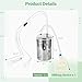 Manual Milking Machine, 2L Effort-Saving Goat Milking Device, Sheep Cow Hand Vacuum Pump Goat Cow Milking Machine, Portable Milking Kit for Milk Plant Farm