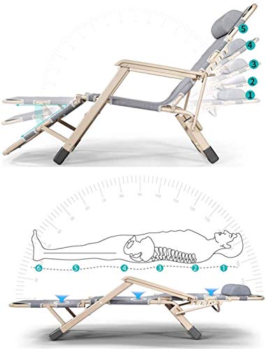 Chaises longues de jardin pliables et transats inclinables extérieurs - 8