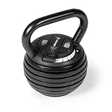 Titan Fitness 5 LB-20 LB Adjustable Kettlebell Weight Set, 6 Drop Cast Iron Plates, Full Body Exercise Home Gym, Weightlifting, Conditioning, Strength and Core Training for Men and Women