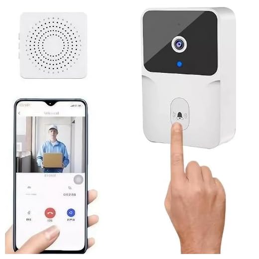 Interfone Inteligente com Câmera e Áudio Wi-Fi - Visão Noturna e Sem Fio - Segurança e Conforto para Seu Lar
