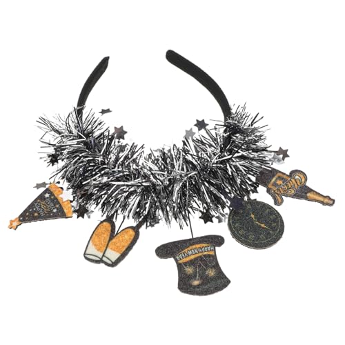 Bandeau Paillettes Nouvel An doré pour illuminer votre coiffure de réveillon