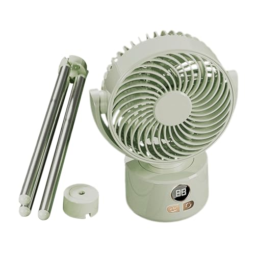 ventiladores Portátil Para Camping, De Pie Recargable | Portátil Silencioso y Eficiente para Exteriores Viajes Coche