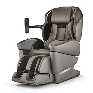 JP3000-5D Ai Deluxe Zero Gravity Massage Chair | Ai Body Scan | Full Body Stretch | Dual Heat Therapy | 98 Massage Techniques & 38 Auto Courses (Smoke Beige)