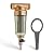 iSpring 50 Micron & 100 Micron Reusable Whole House Spin Down Sediment Water Filters with Stainless Steel Mesh, Lead-Free Brass, 1" MNPT + 3/4" FNPT