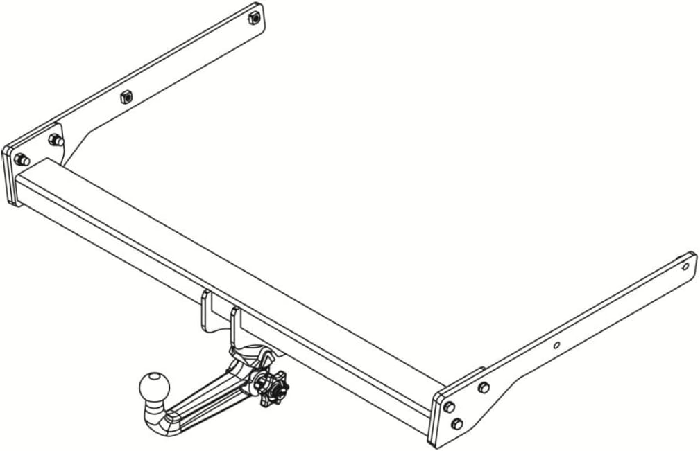 New Vertical Detachable Trailer Hitch Coupler for Kuga II 04.2013-20.2019 with Specific Electric Harness 13-Pin