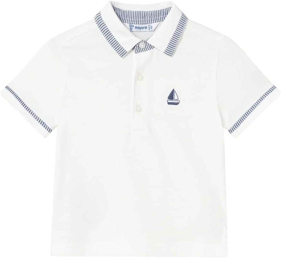Mayoral S/s Polo for Baby-Boys White
