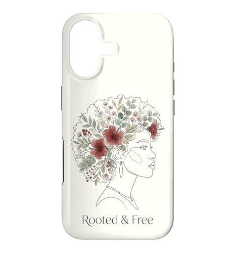 Rooted and Free Line Art �ԕ� �A�t�� ���f�B�[�X Juneteenth �X�}�z�P�[�X iPhone 17 �p