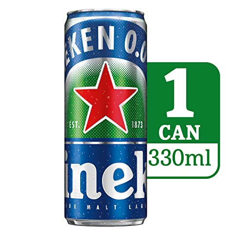 Image of Heineken 0.0 Non Alcoholic Beer Cans, 330ML X 24 Cans