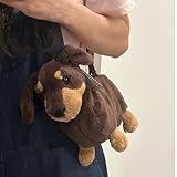 Dianzan Dackel-umhängetasche, Plüsch-Tasche, Hunde-umhängetasche, Lässige Umhängetasche, Pelzige Welpen-Tasche, Stofftier-Handtasche Für Kinder