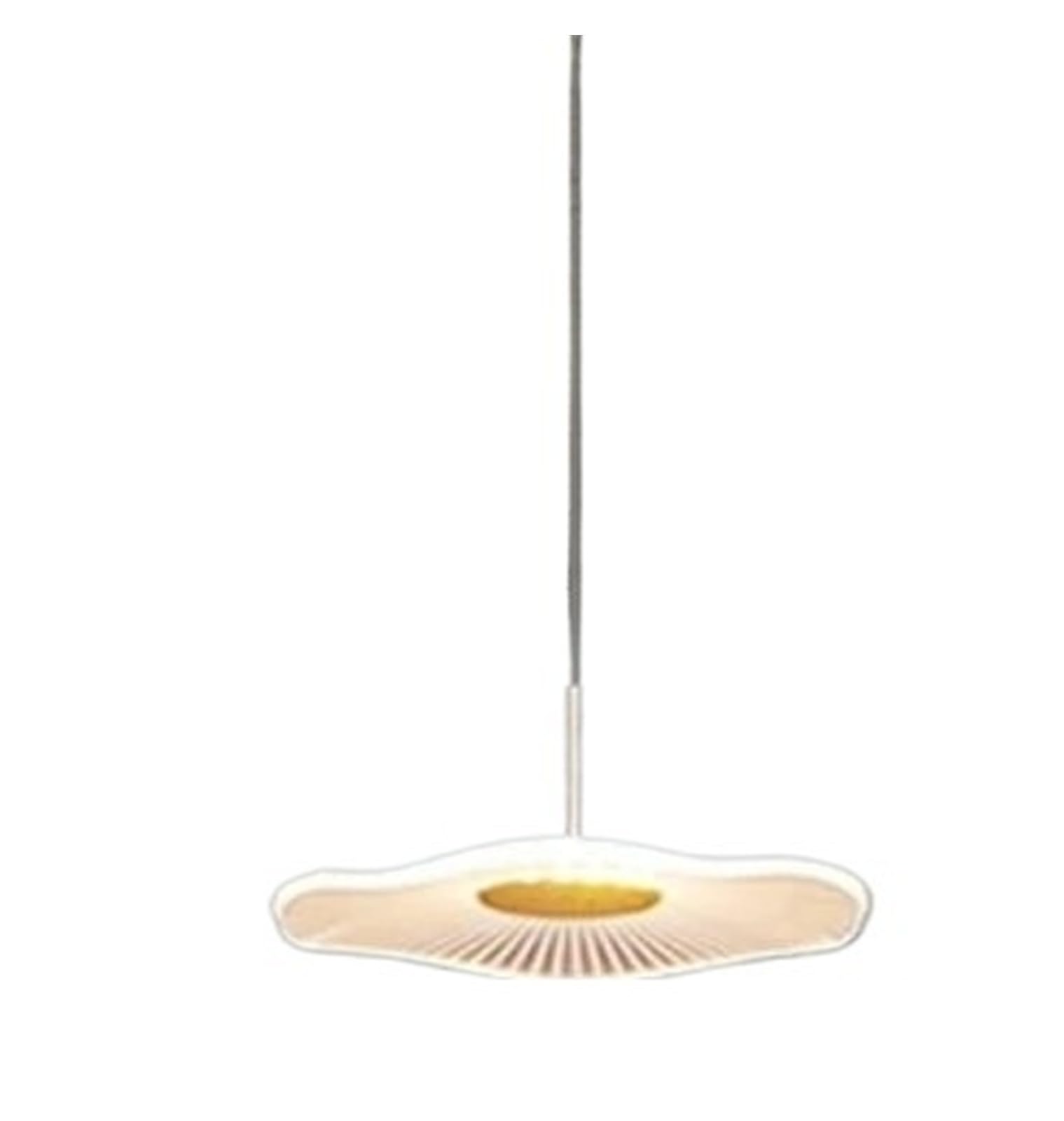 Lustre Moderne en Acrylique Brillant, Motif Feuille de Lotus, Lustre Floral, idéal pour Restaurant, hôtel, Hall de Villa ou escalier (lumière Froide, 1 lumière)