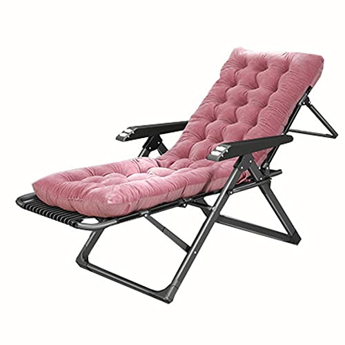 Chaise longue rembourrée à gravité zéro réglable pour patio et cour extérieure