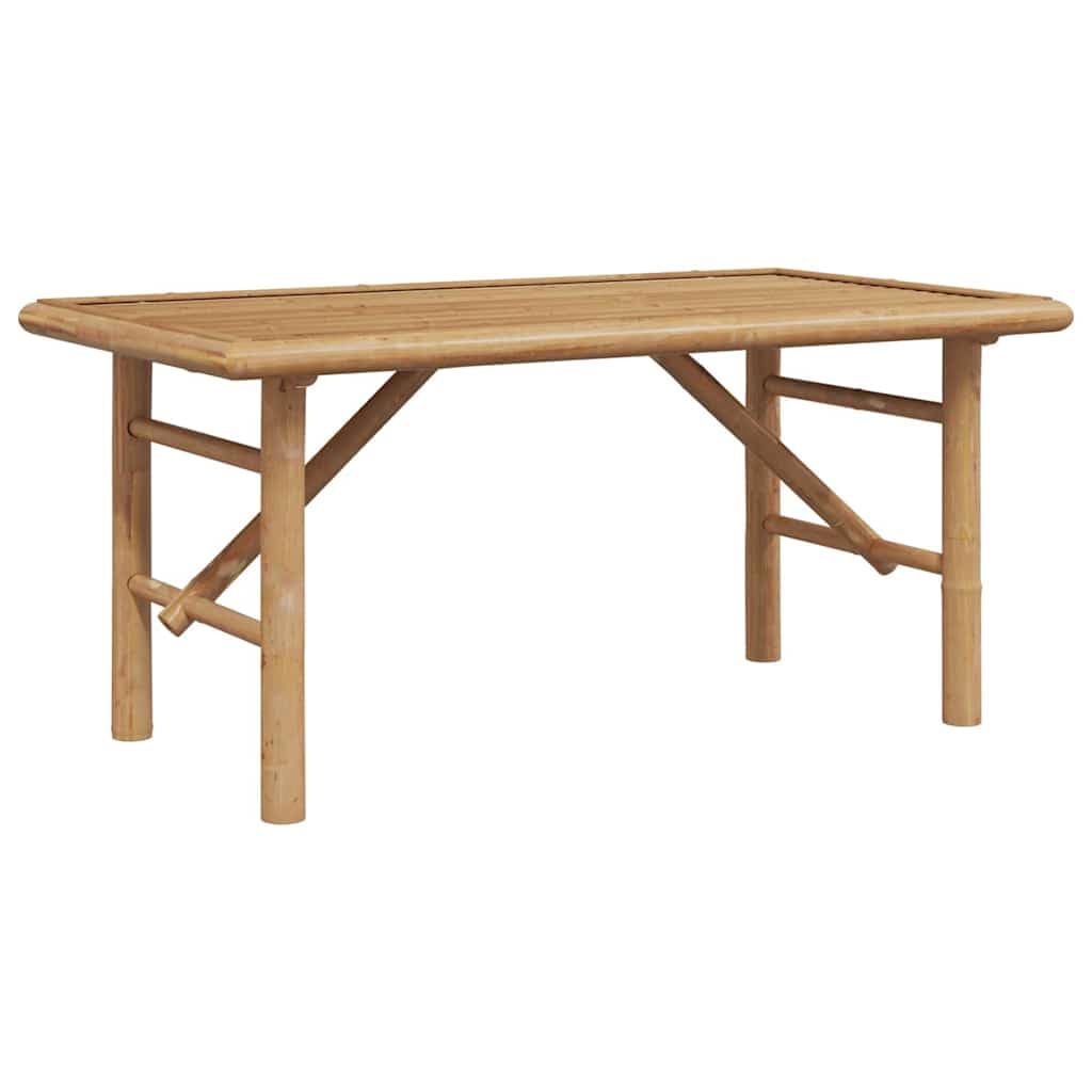 Mesa de café marrón 90 x 50 x 43 cm de bambú, mesa de café moderna para salón, mesa auxiliar duradera, fácil montaje, elegante mobiliario de salón