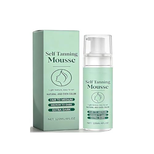 Mousse autobronceadora para cuerpo y rostro, ligera, loción autobronceadora natural, de rápida absorción e hidratante, para todo tipo de pieles.,1pc
