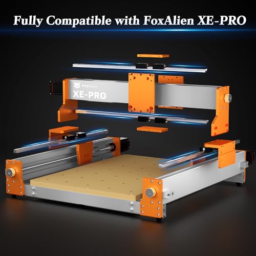 Image of FoxAlien X & Y axis Linear Guide Rails Upgrade Kit for XE-PRO CNC Router Machine Engraving Accuracy Improve