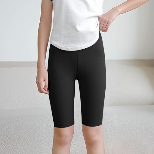 Girls Short Leggings Stretch High Waisted Pants Kids Fashion Athletic Yoga Dance Leggings Slim Fit Biker Shorts2