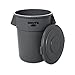 Rubbermaid Commercial FG265400GRAY BRUTE Heavy-Duty Round Waste/Utility Container, 55-gallon Lid ONLY, Gray