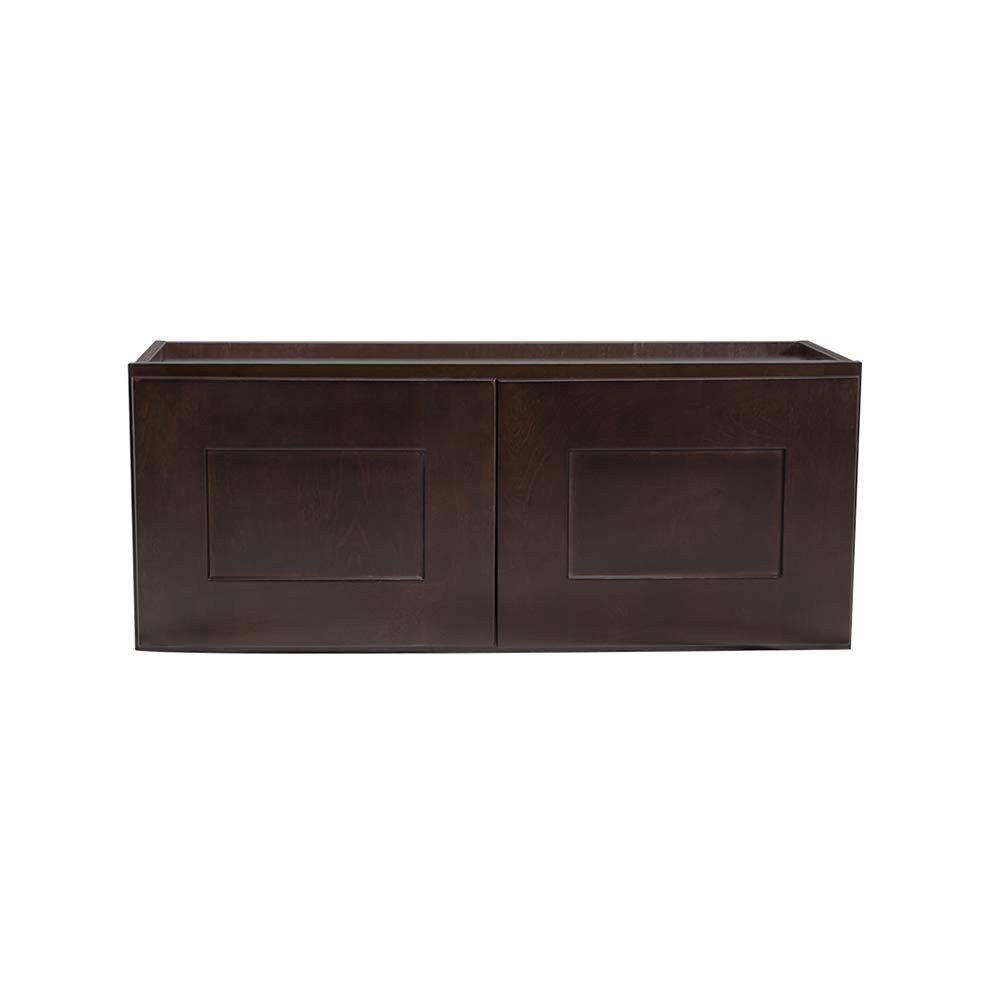 Design House Brookings 30-Inch Corner Wall Cabinet, Espresso Shaker