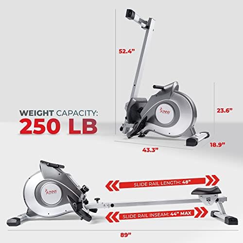 Sunny Health & Fitness SF-RW5515 Magnetic Rowing Machine