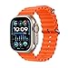 Produktbild Apple Watch Ultra 2 (GPS + Cellular, 49 mm) Smartwatch mit robustem Titangehäuse und Ocean Band Armband in Orange. Fitnesstracker, präzises GPS, extra Lange Batterielaufzeit, helles Retina Display