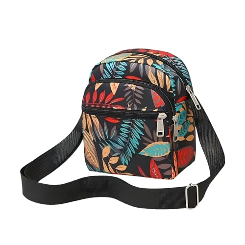 Image of MOMISY Women Mobile Messenger cellphone Bag Ladies Nylon Shoulder Cross Body Long Strap for College, Outing, Travelling, Work
