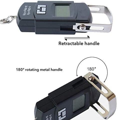 Digital Hook Fishing Scale, 50KG 10G Portable Hanging Travel Double Precision Luggage Weight Scale Balance Spring Scale Kitchen Scale Instruments