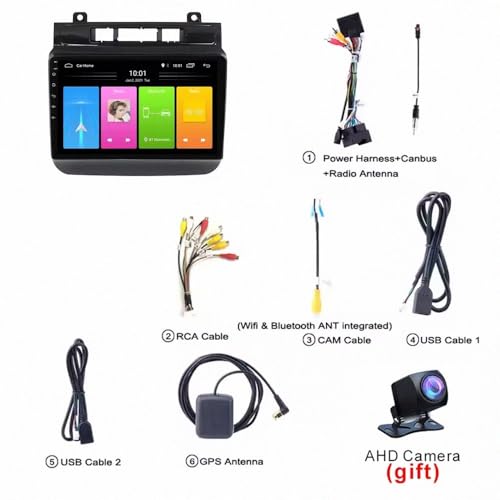 Autoradio Touchscreen Bluetooth para Touareg con Mirror Link y mapas GPS integrados 6