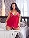 Cottelli CURVES Damen Cottelli Collection with Briefs Babydoll, Rot, XL
