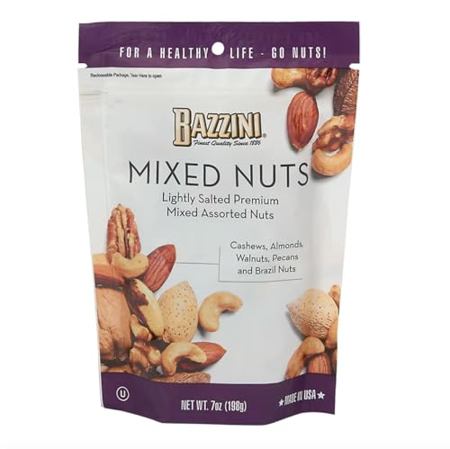 Bazzini Gourmet Nuts, Kosher, Established in 1886, Made in the USA (1 Pouch, Mixed Nuts)